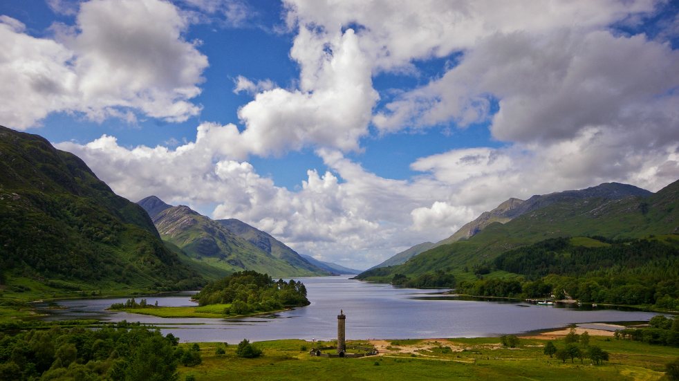 Glenfinnan Monument at Lock Shiel